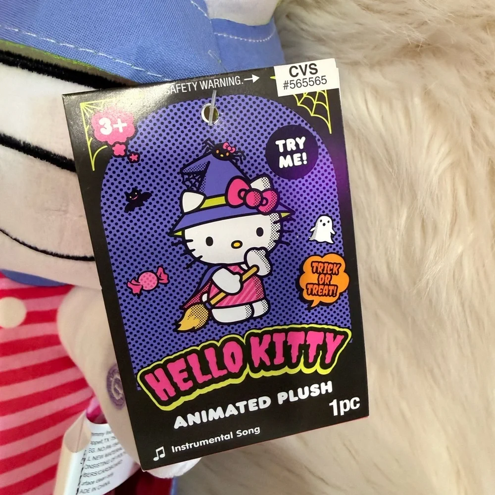 Sanrio Hello Kitty Animated Witch that dances and plays Halloween Music